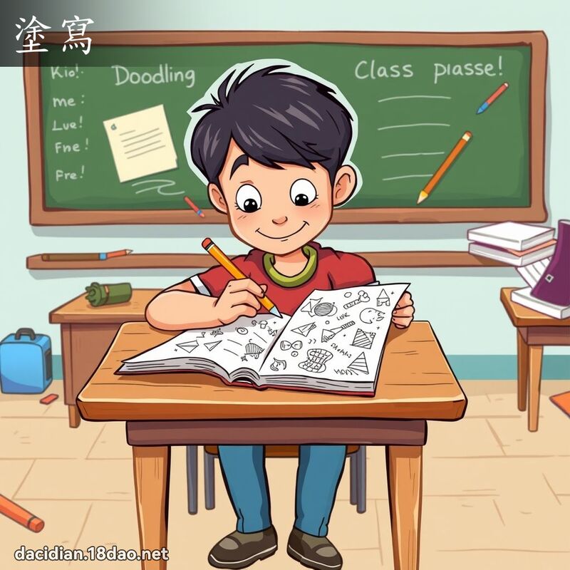 涂写 - 国语大辞典配图
