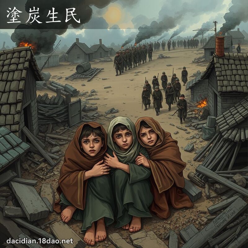塗炭生民 - 國語大辭典配圖