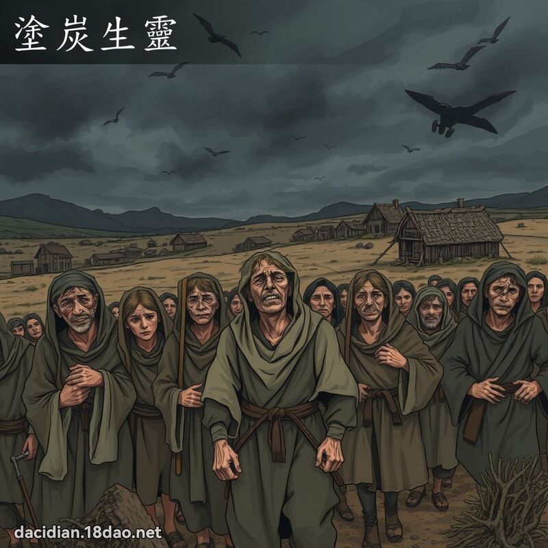 塗炭生靈 - 國語大辭典配圖