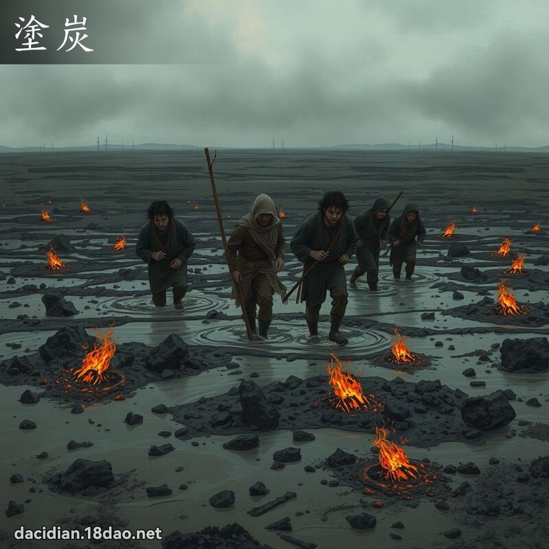 涂炭 - 国语大辞典配图