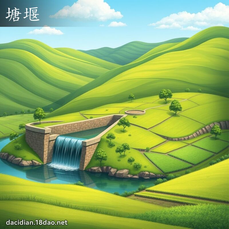 塘堰 - 國語大辭典配圖