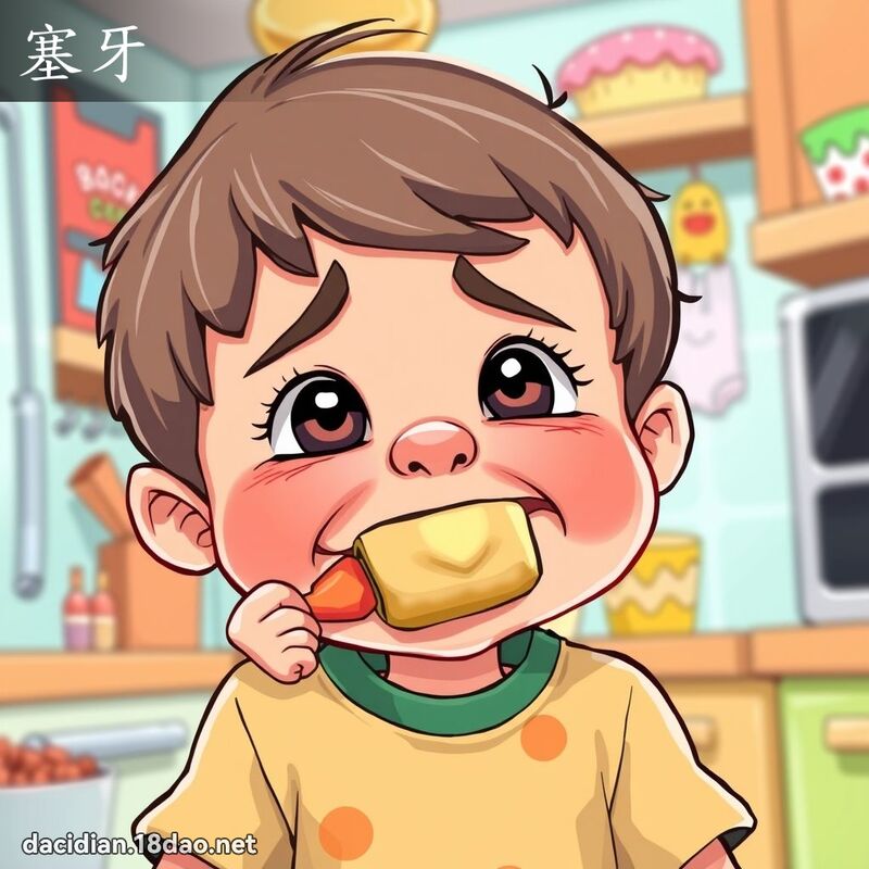 塞牙 - 国语大辞典配图