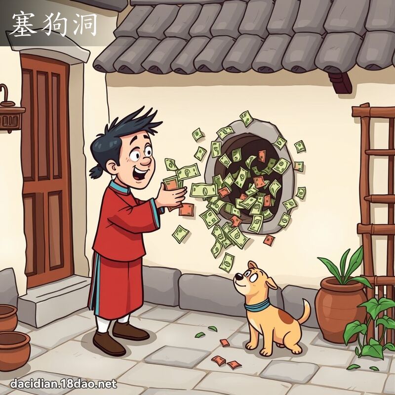 塞狗洞 - 國語大辭典配圖