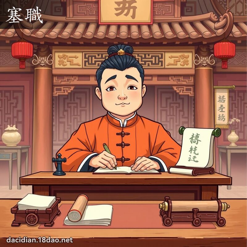 塞職 - 國語大辭典配圖