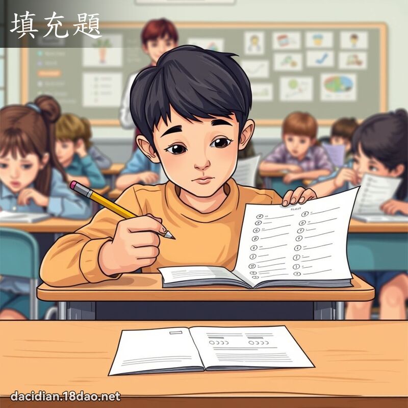 填充題 - 國語大辭典配圖