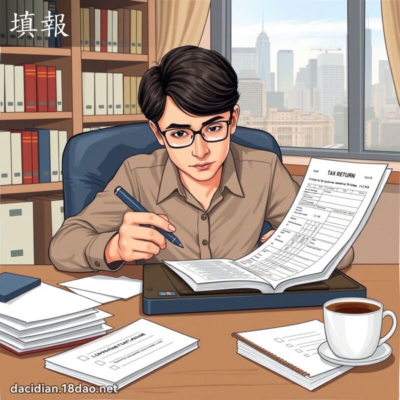 填報 - 國語大辭典配圖