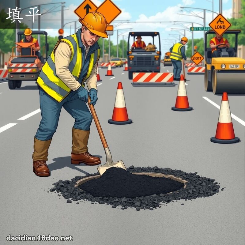 填平 - 國語大辭典配圖