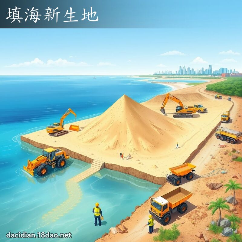 填海新生地 - 國語大辭典配圖