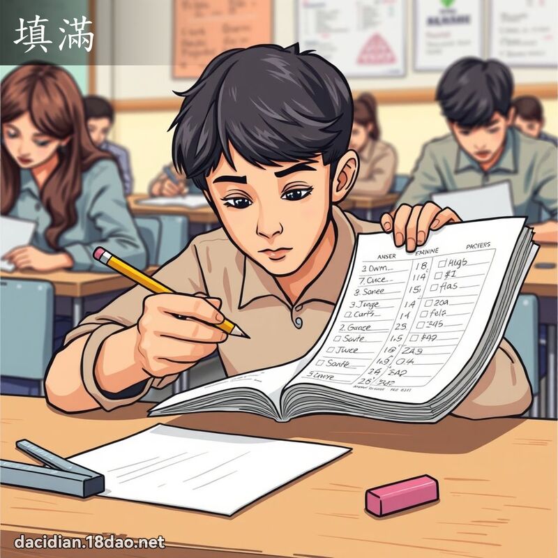 填滿 - 國語大辭典配圖