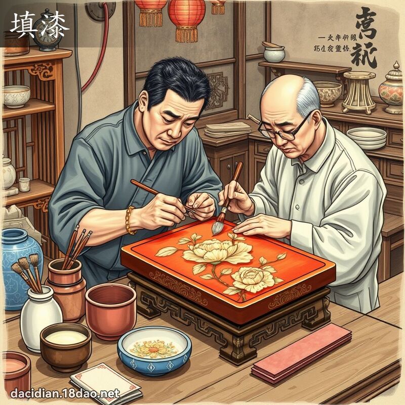 填漆 - 国语大辞典配图