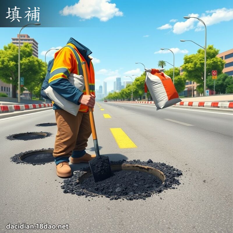 填补 - 国语大辞典配图