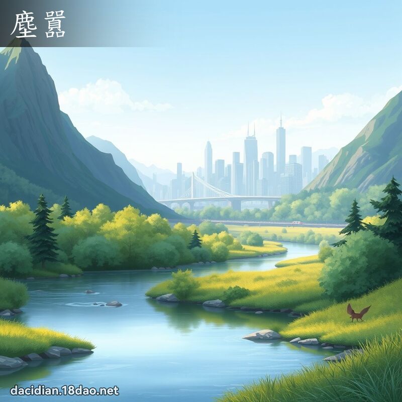 塵囂 - 國語大辭典配圖