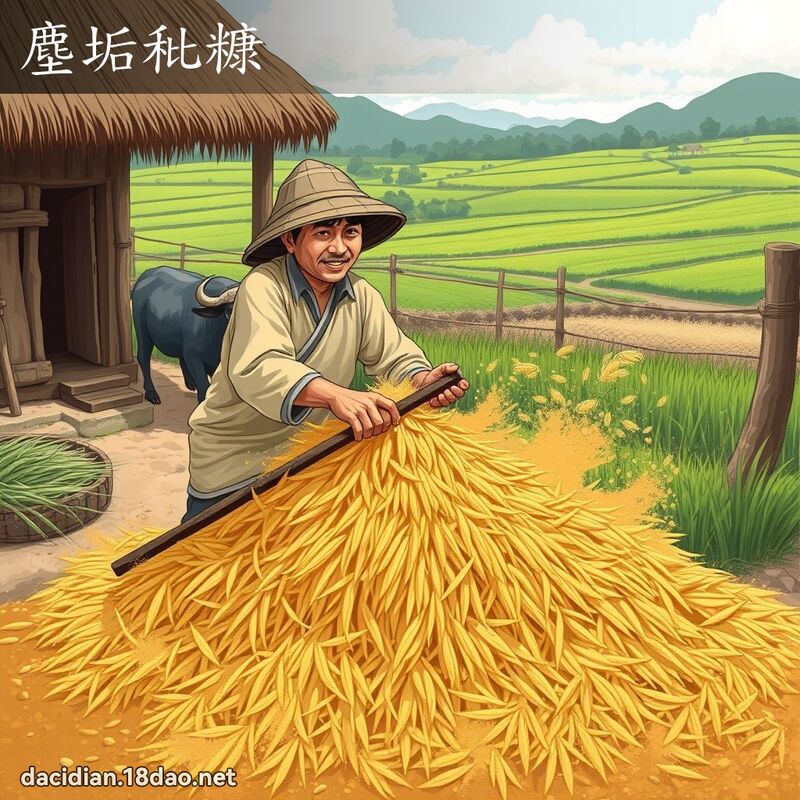 塵垢秕糠 - 國語大辭典配圖
