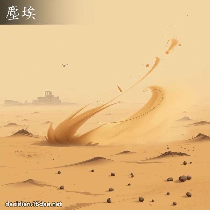 塵埃 - 國語大辭典配圖