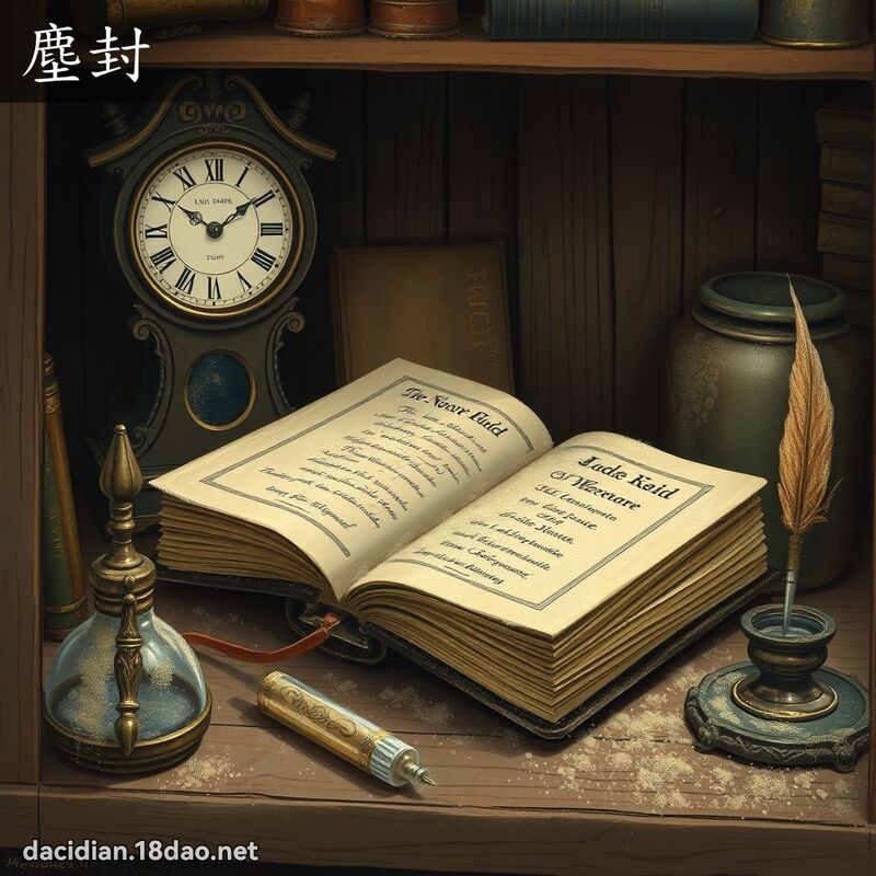塵封 - 國語大辭典配圖