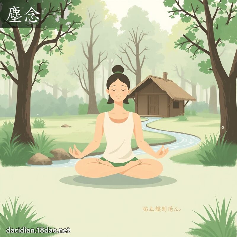 塵念 - 國語大辭典配圖
