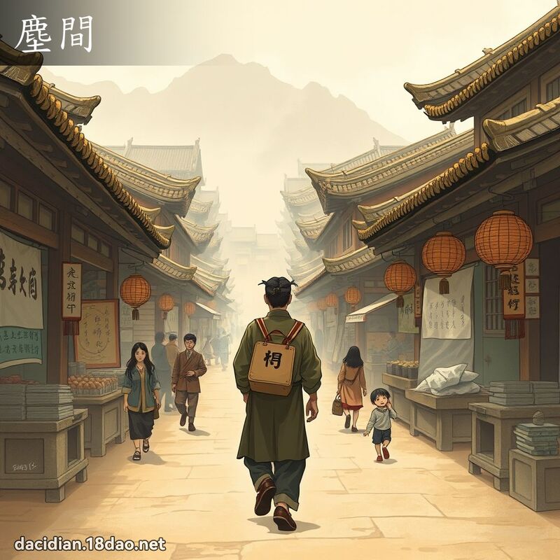 尘间 - 国语大辞典配图