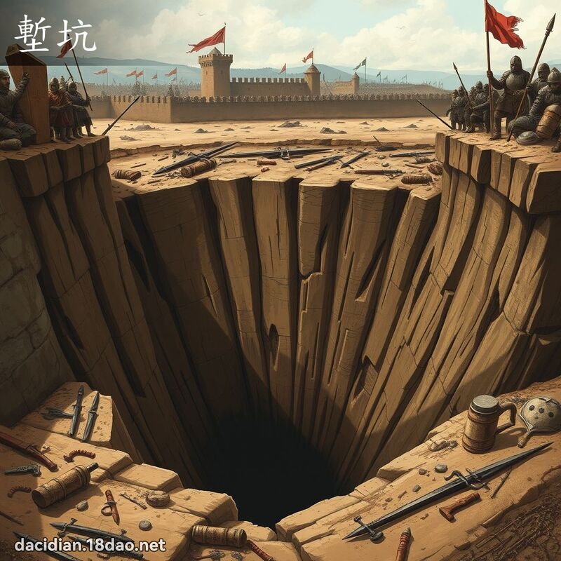 塹坑 - 國語大辭典配圖