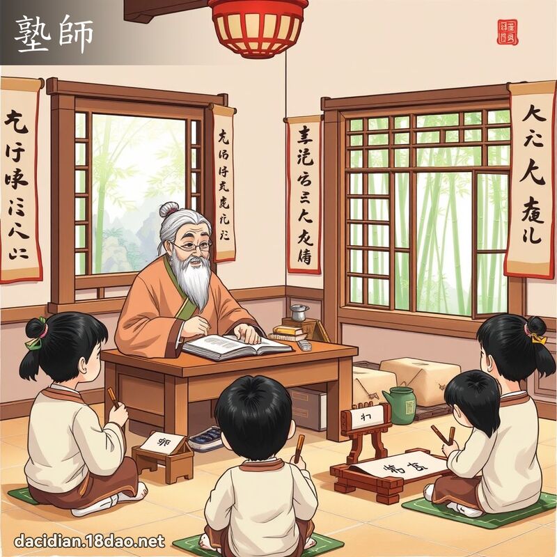 塾師 - 國語大辭典配圖