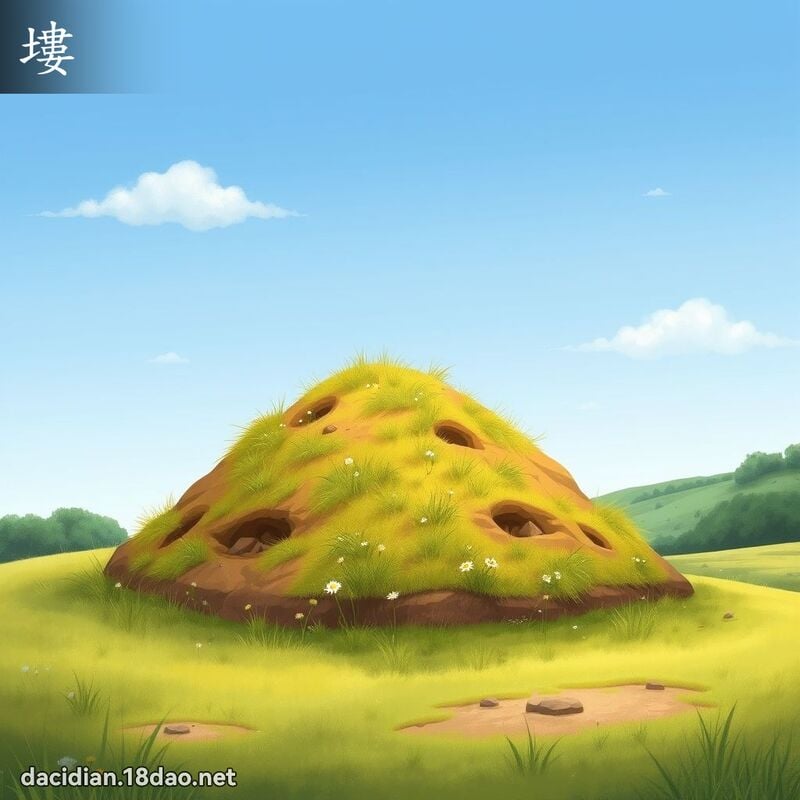 塿 - 國語大辭典配圖