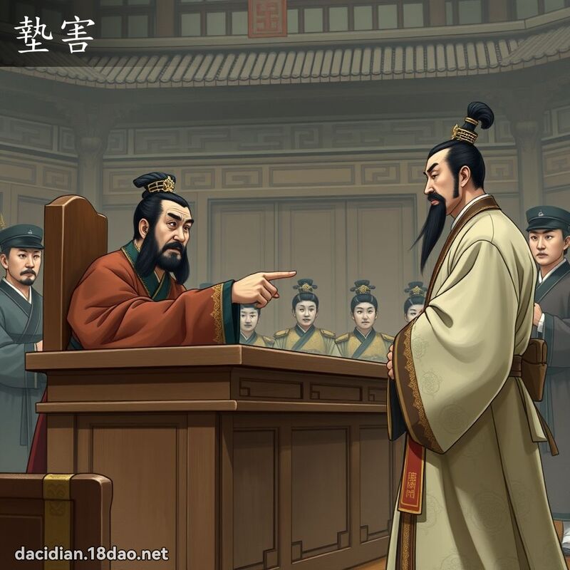 墊害 - 國語大辭典配圖