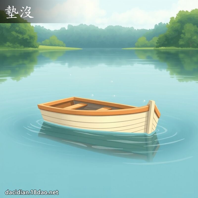 墊沒 - 國語大辭典配圖