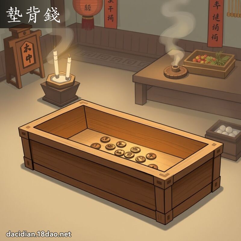 墊背錢 - 國語大辭典配圖