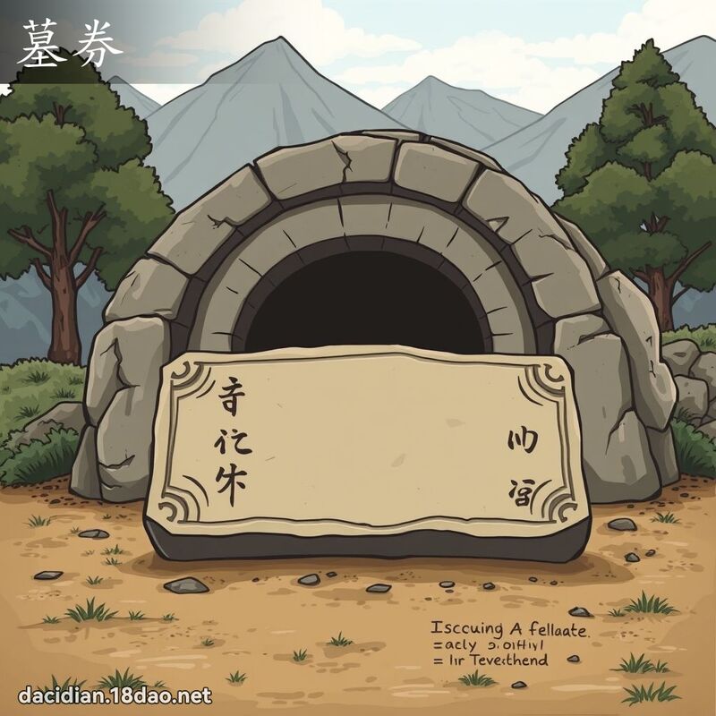 墓券 - 国语大辞典配图