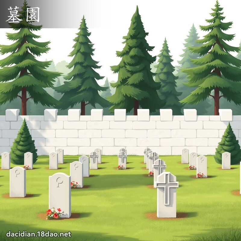 墓園 - 國語大辭典配圖