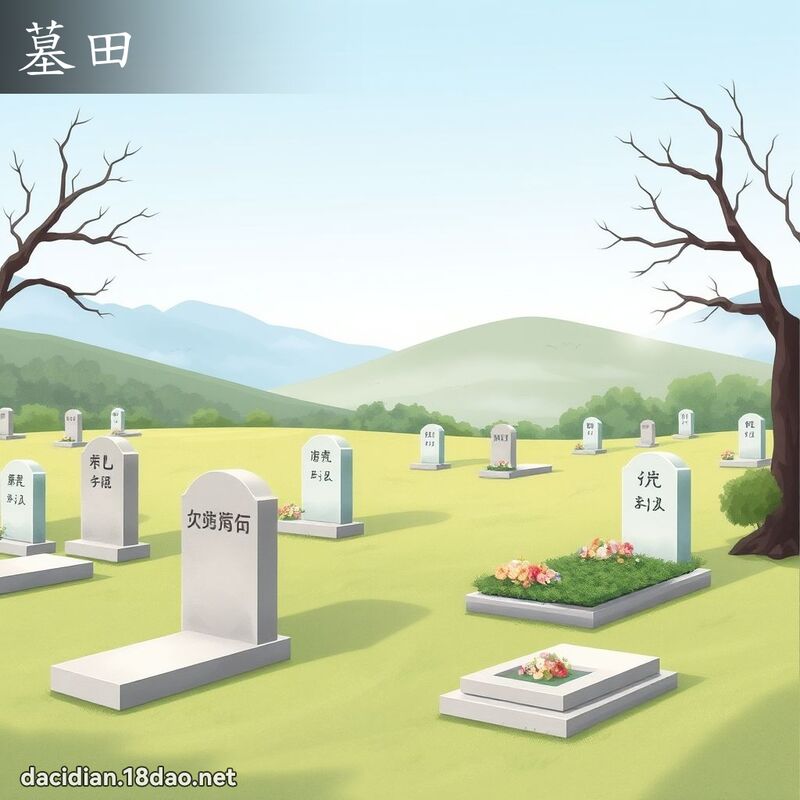 墓田 - 国语大辞典配图