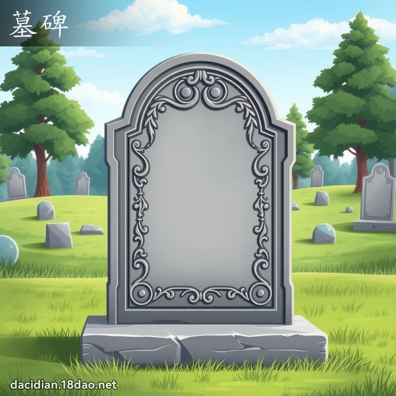 墓碑 - 国语大辞典配图