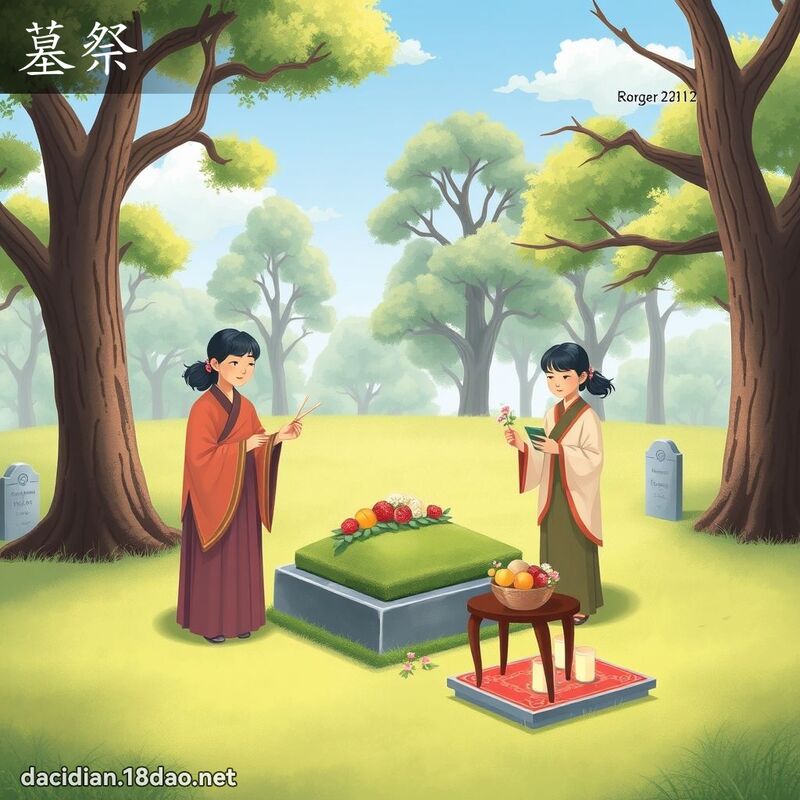 墓祭 - 國語大辭典配圖