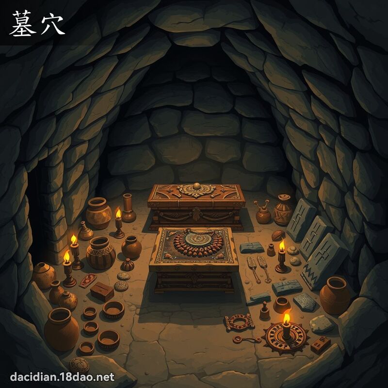 墓穴 - 国语大辞典配图