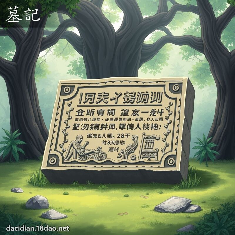 墓记 - 国语大辞典配图
