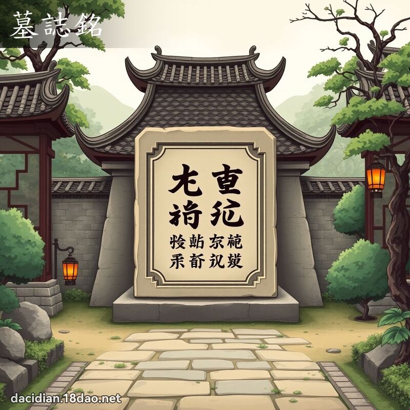 墓誌铭 - 国语大辞典配图