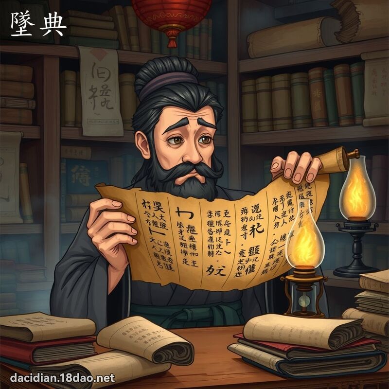墜典 - 國語大辭典配圖