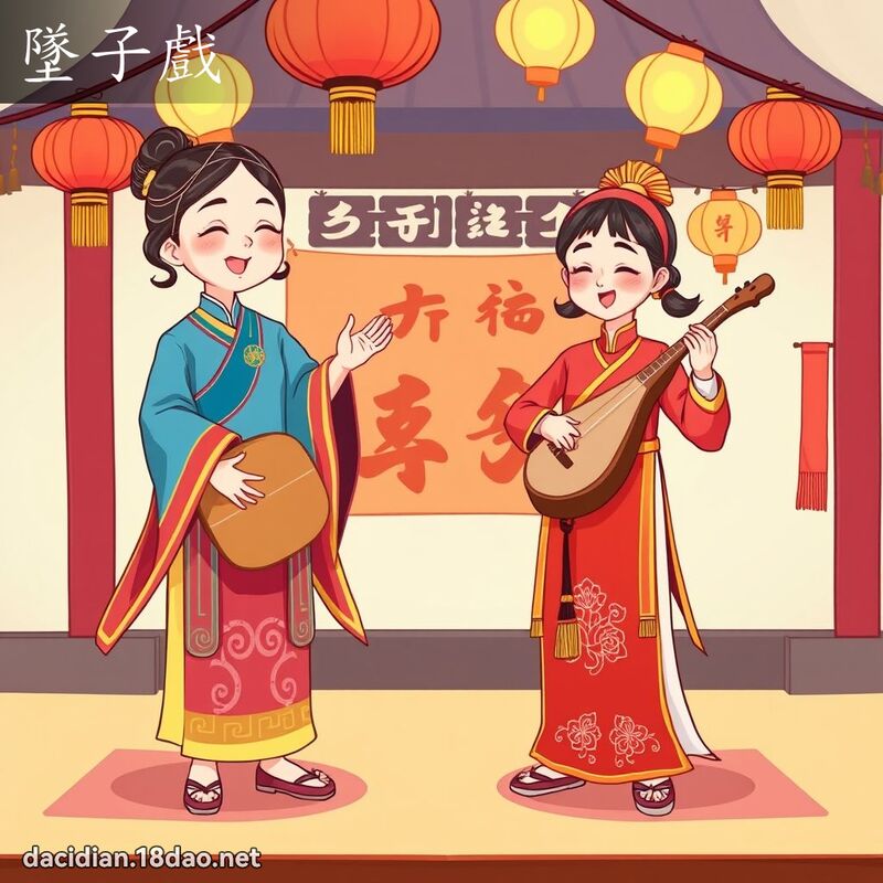 墜子戲 - 國語大辭典配圖
