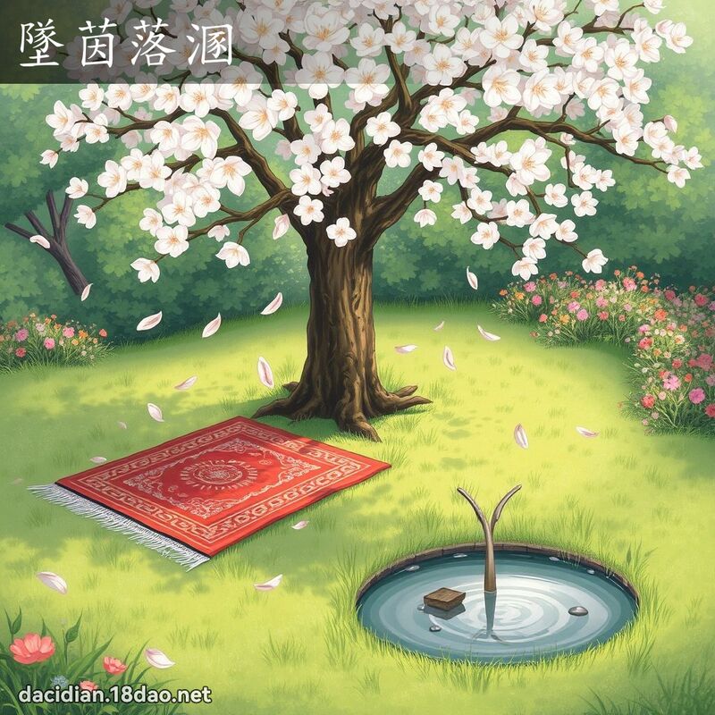 坠茵落溷 - 国语大辞典配图