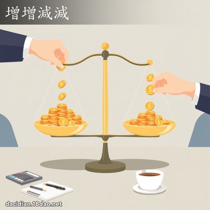 增增減減 - 國語大辭典配圖