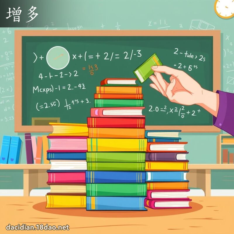 增多 - 国语大辞典配图