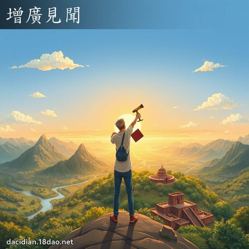 增廣見聞 - 國語大辭典配圖