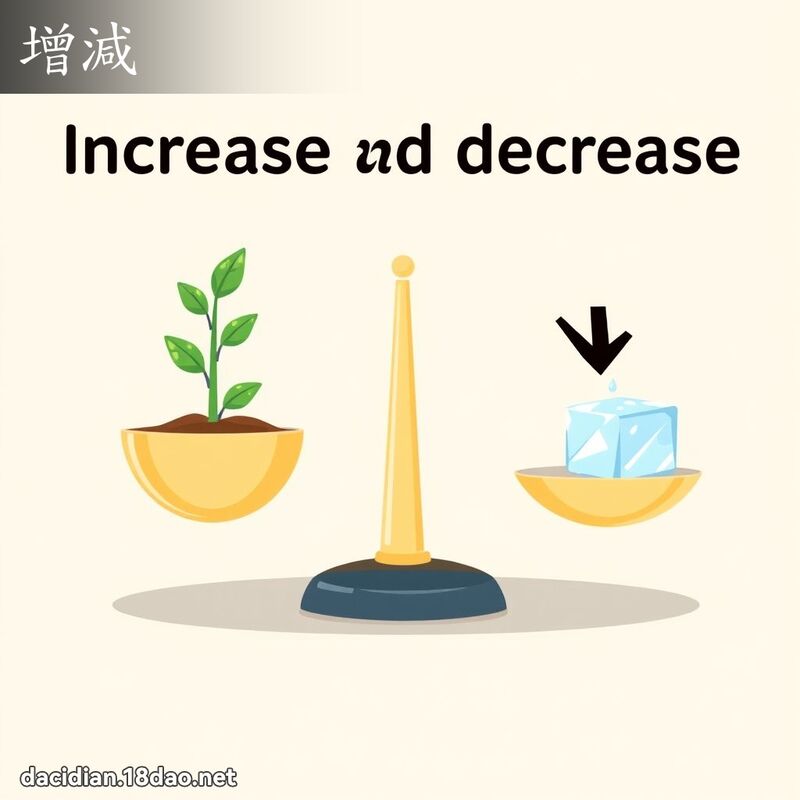 增减 - 国语大辞典配图