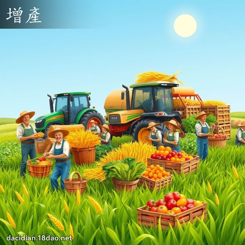 增产 - 国语大辞典配图