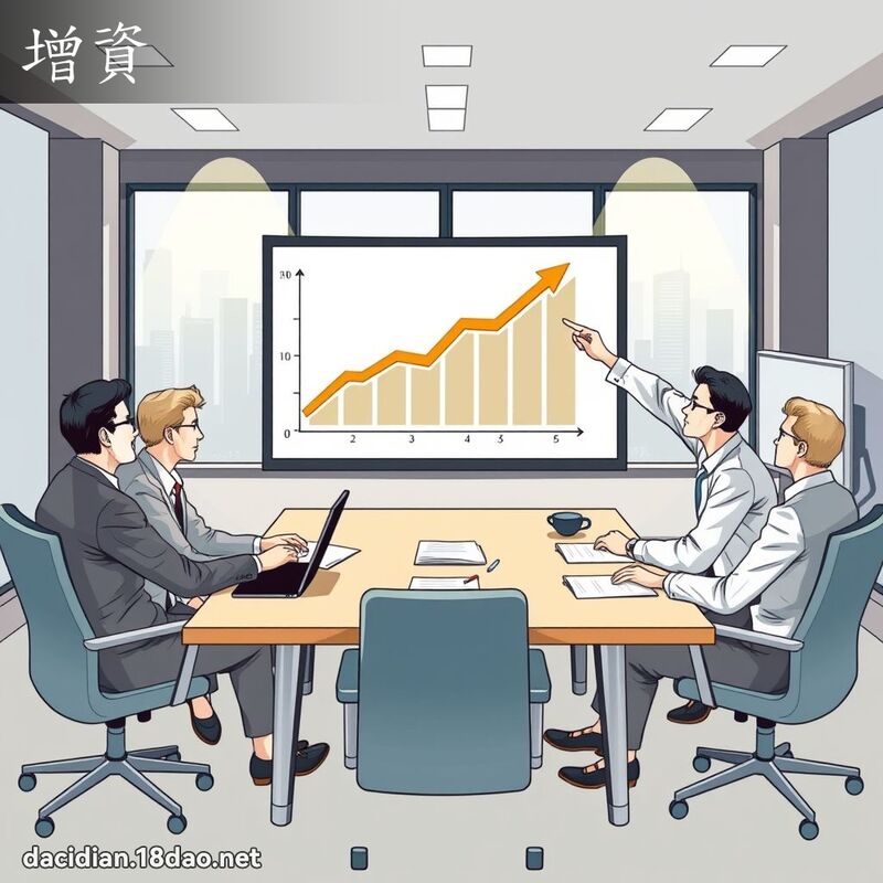 增資 - 國語大辭典配圖