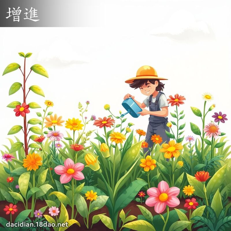 增進 - 國語大辭典配圖