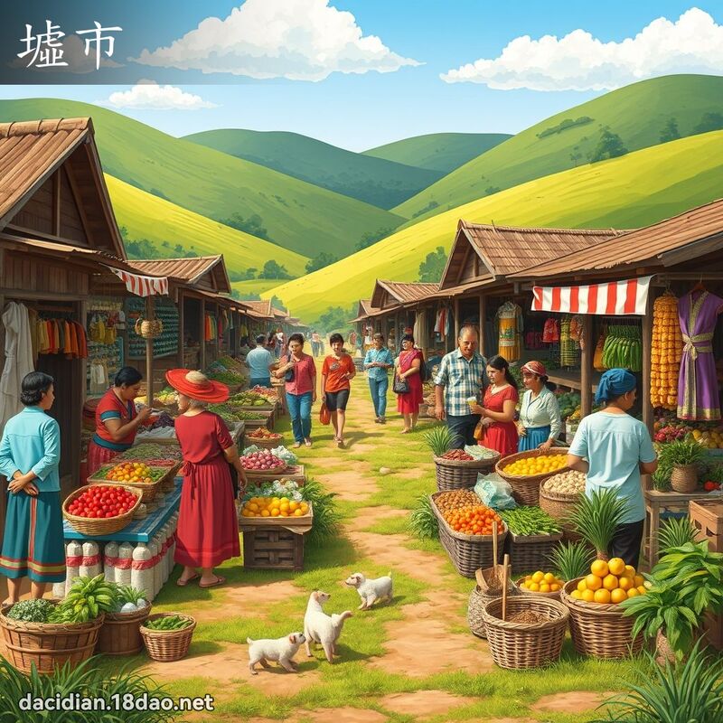 墟市 - 国语大辞典配图
