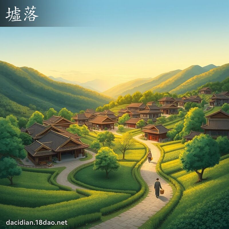 墟落 - 国语大辞典配图