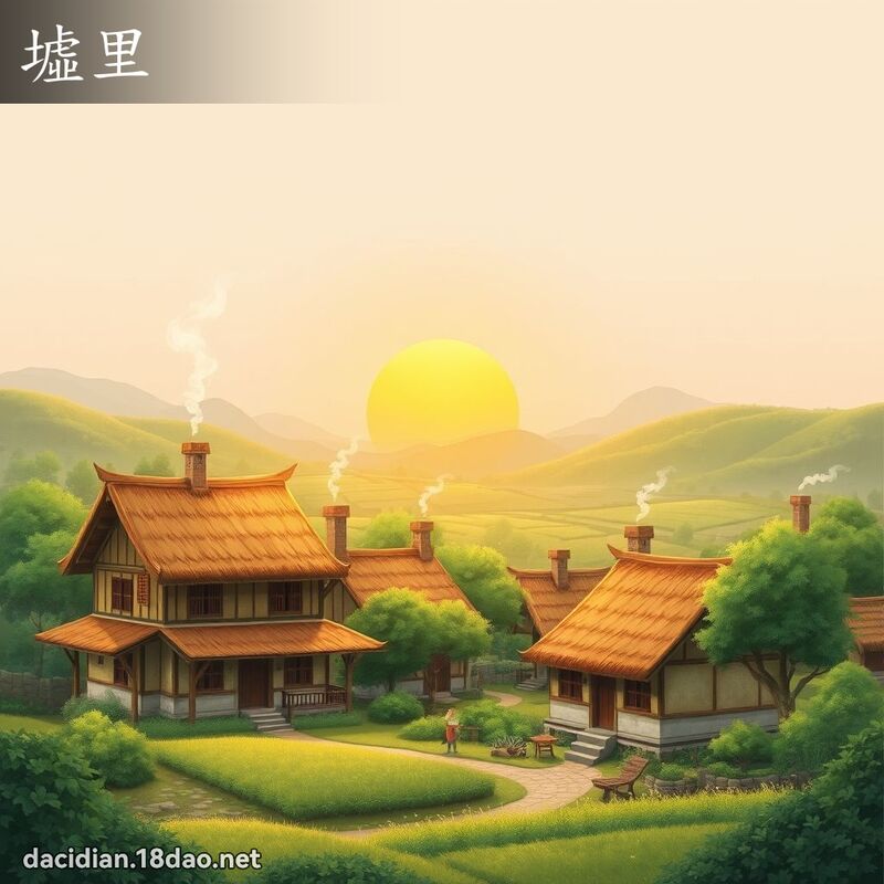 墟里 - 國語大辭典配圖