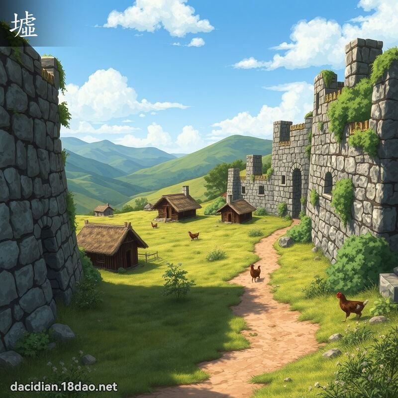 墟 - 國語大辭典配圖