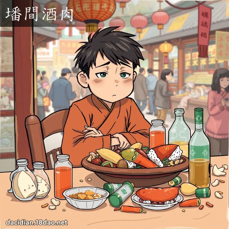墦間酒肉 - 國語大辭典配圖